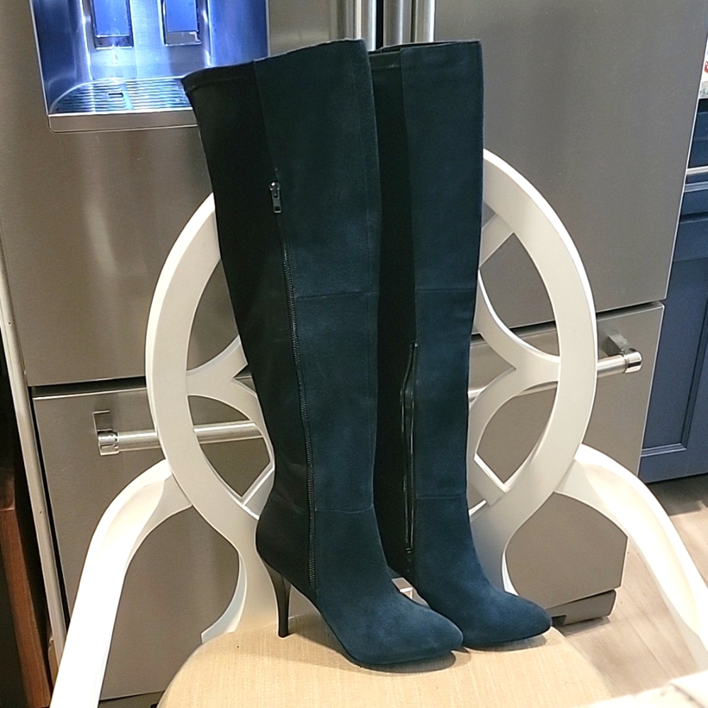 Carlos Santana Over the knee Sude and fabric boots Never worn